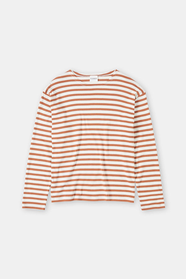 Striped longsleeve -Ferro brown