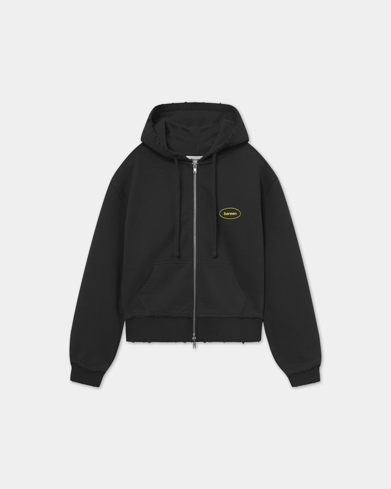 Zip Hoodie -Vintage Black